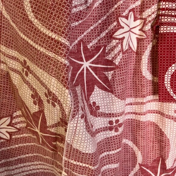 Red Kimono by Midori International 100 Cotton Leaf Motif size Toddler - Picture 5 of 7